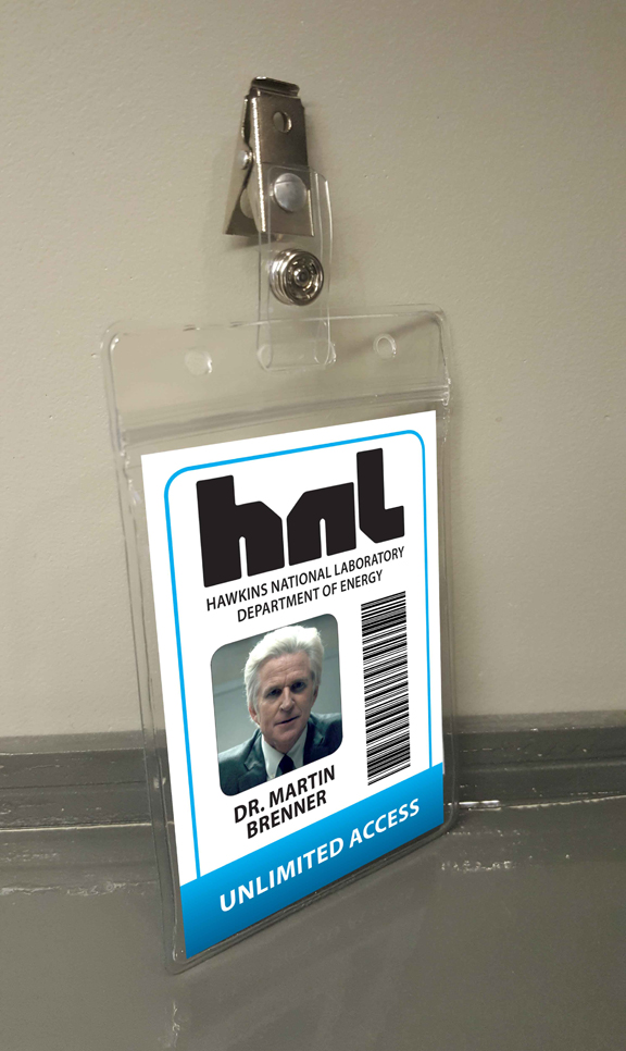 Stranger Things HNL Hawkins Halloween Costume ID Badge